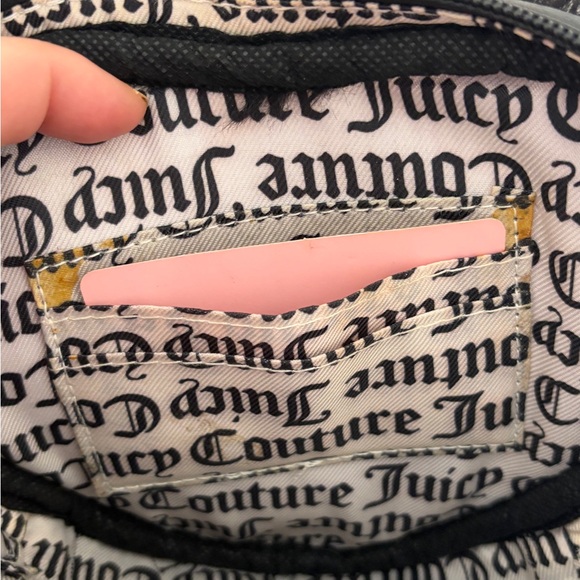 Juicy Couture Black Plush Heart Crossbody Bag - Picture 7 of 7